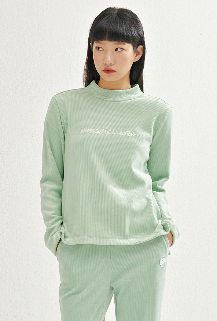 여성 벨로아 융기모 티셔츠 AFZG5165D0S