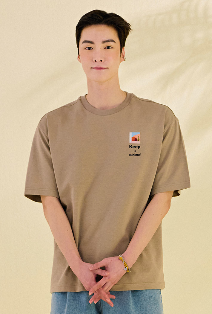 남성 전사 나염 반팔 티셔츠-DBRK5816D0X